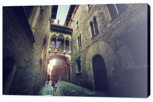 Barcelona Gothic quarter, Spain