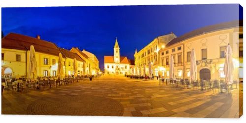 Town of Varazdin central square panorama