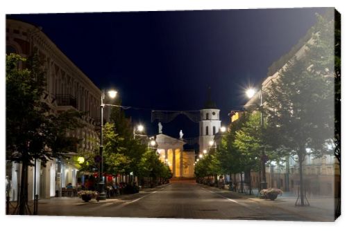 Gedimino prospektas in Vilnius, Lithuania