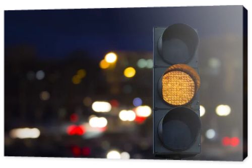 Traffic light yellow signal