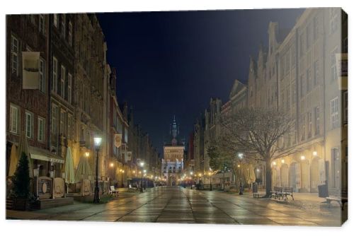 Long Street in Gdansk, Poland.
