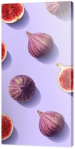 Colorful fruit pattern of fresh figs