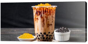 Taiwan milk tea with bubble