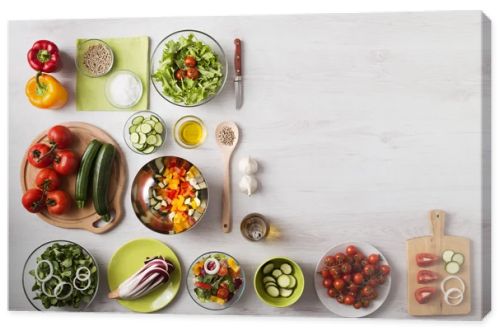 Healthy eating and food preparation at home