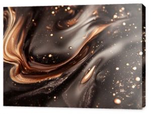 Indulge in luxurious melted chocolate  a smooth swirled texture perfect for culinary creations