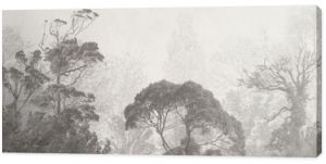 Vintage illustration with trees on grunge background. Design for wallpaper, photo wallpaper, fresco, mural and other.