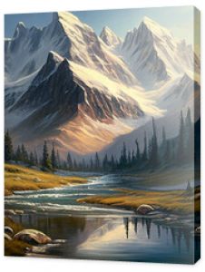 Beautiful landscape illustration