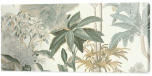 Oriental Landscape vintage Wallpaper background, wallpaper vintage green, background vintage, background green, background abstract,flowers in the garden vintage background