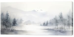 serene water color grey