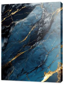 blue marble with gold effects