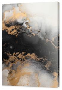 Marble ink abstract art from exquisite original painting for abstract background . Painting was painted on high quality paper texture to create smooth marble background pattern of ombre alcohol ink .