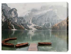 Lake Braies landscape